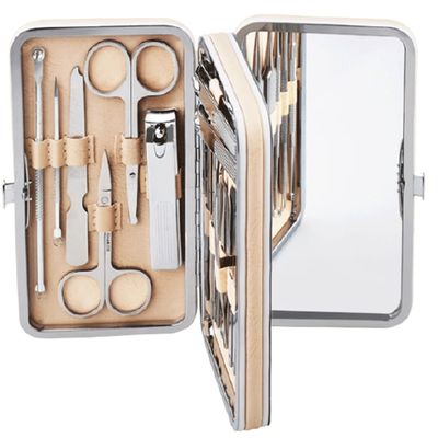 WMYDNX Nail Clippers Set Nail Clipper Set 22 Piece Stainless Steel Clean Cuticle Trimmer Manicure Set Professional Nail Scissors Grooming Kit Tools (Color : Silver)