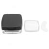 Empty Powder Case, Refillable Separately Storage Box Container with Powder Puff for Makeup Loose Powder (Black) view 1