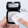 Empty Powder Case, Refillable Separately Storage Box Container with Powder Puff for Makeup Loose Powder (Black) view 3