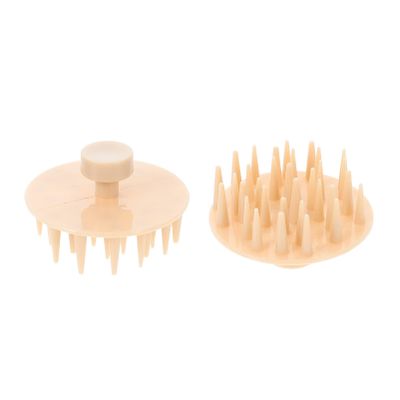 Beaupretty 2pcs Silicone Hair Scalp Brush Gentle Exfoliating Shampoo Brush for and Scalp Cleaning Ergonomic Design for Men and
