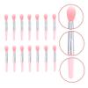 Beaupretty 1set Silicone Lipstick Brush Makeup Applicators for Lip Color and Gloss Travel-friendly Transparent Handles for Home and view 2