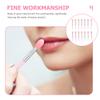 Beaupretty 1set Silicone Lipstick Brush Makeup Applicators for Lip Color and Gloss Travel-friendly Transparent Handles for Home and view 3