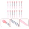 Beaupretty 1set Silicone Lipstick Brush Makeup Applicators for Lip Color and Gloss Travel-friendly Transparent Handles for Home and view 4
