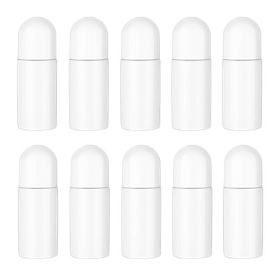 10Pcs Empty Refillable Roll On Bottles Leak- Proof Reusable Roll On Bottles DIY Containers Containers White Roller Ball