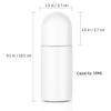 10Pcs Empty Refillable Roll On Bottles Leak- Proof Reusable Roll On Bottles DIY Containers Containers White Roller Ball view 2