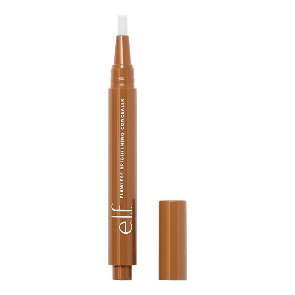 e.l.f. Flawless Brightening Concealer, Illuminating & Highlighting Face Makeup, Conceals Dark Under Eye Circles, Deep 53 W, 0.07 Fl Oz