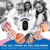 W&H UV LED Nail Dryer 168W Faster Gel Nail Curing Lamp for Gel Polish and Regular Polish Professional Machine Pedicure Manicure Fingernail and Toenail Nail (White 168W) view 2