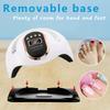 W&H UV LED Nail Dryer 168W Faster Gel Nail Curing Lamp for Gel Polish and Regular Polish Professional Machine Pedicure Manicure Fingernail and Toenail Nail (White 168W) view 4