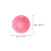 Beaupretty 6pcs Handheld Brush Cleaning Cups Makeup Brush Rinsing Cushions for Efficient Cleaning Portable Silicone Mats for Home Travel Use view 2