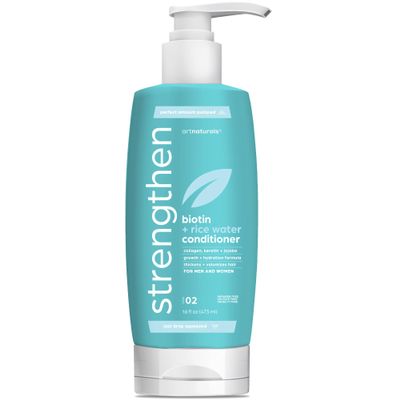 artnaturals RiceWater + Biotin Conditioner - (16 Fl Oz / 473ml) - Sulfate Free  Dual Bottle - Made with Banana, Quinoa, and Coconut to Promote Strength, Shine, and Growth