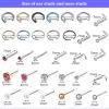 Chumia 157 Pcs Ear Piercing Gun Tool Set Stainless Steel 36 Pairs Studs 98 Earrings 22 Nose Studs Nose Navel Piercing Machines for Salon Home view 2
