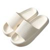 Pillow Sandals Women Massage Shower Bathroom 2021 Summer Non-Slip Quick Drying Open Toe Platform Casual Slipperswhite-EU44/45Women'sUS11.5-12/Men'sUS10-11 view 1