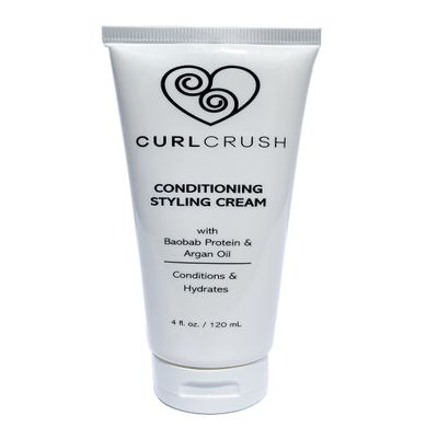 CURLCRUSH Curly Hair Conditioning Styling Cream 4 oz