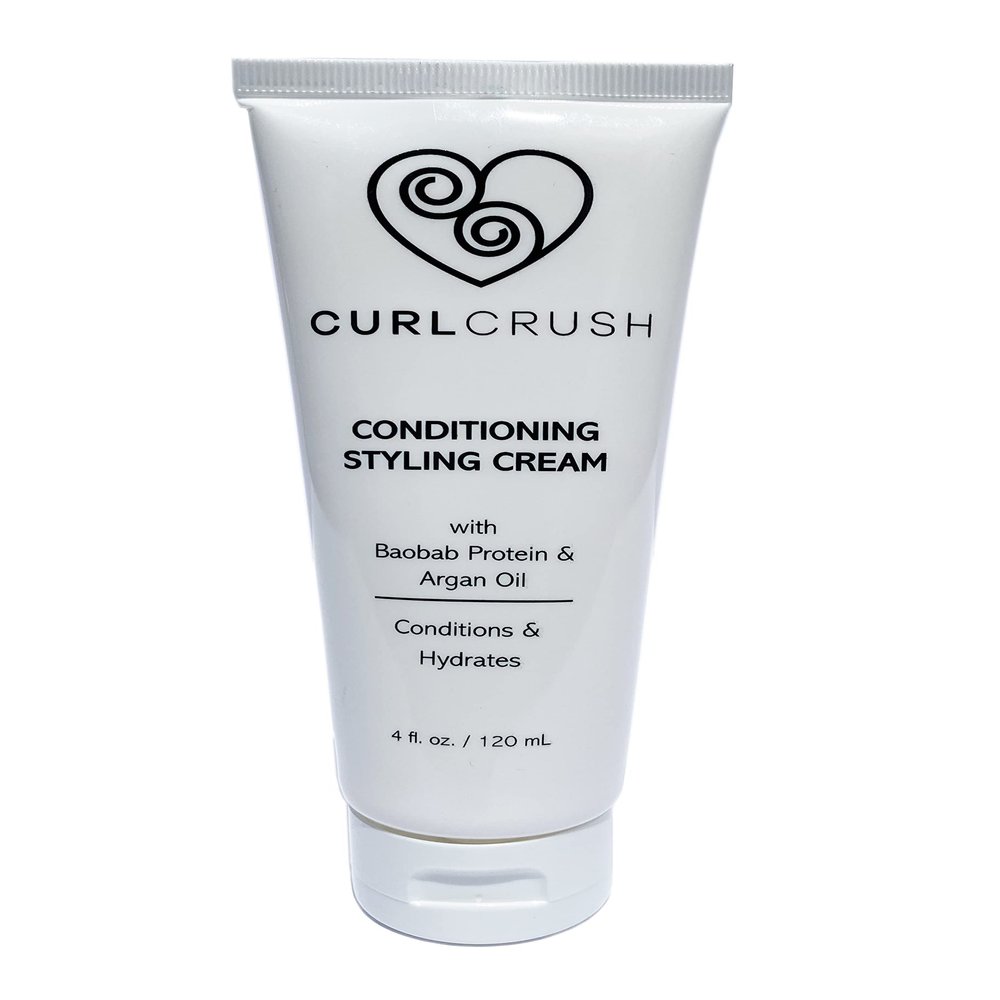 CURLCRUSH Curly Hair Conditioning Styling Cream 4 oz