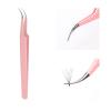 Eyelash Extension Tweezers FADLASH Volume Lash Tweezers Precision Curved Tip Lash Extension Tweezers Isolation & Volume Techniques Professional Application Tools view 1
