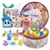 34 + 6 Bath Bombs with Crystal Toys Inside for Kids, 34PCS Organic Surprise Bath Bomb Gift Set for Christmas, Birthday, Easter, Natural Fizzy Bath Home Spa, 6PCS Gift Bags for Girls and Boys view 1