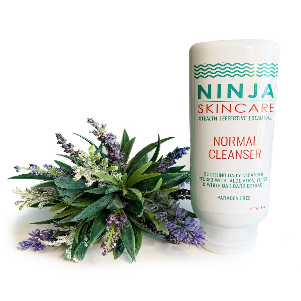 Ninja Normal Daily Cleanser infused with Aloe Vera, Yucca, and White Oak Bark Extract- Facial Cleanser Sulfate and Paraben Free Restore PH, Non-Irritating Ingredients 5.5 OZ