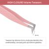 Lash Extension Tweezers Stainless Steel Volume Lash Tweezers Curved Precision Tweezers 90 Degree Angle Boot Great for Larger Fans Eyelash Extension Tweezers Professional view 3