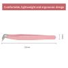 Lash Tweezers for Eyelash Extensions for Volume and Lighter Mega Volume Fans Professional Precision Stainless Steel Lash Extension Tweezers Curved Boot Angled Tips view 4