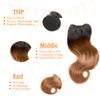 Ombre Human Hair Bundles Body Wave 4 bundle human hair 12A Virgin Unprocessed Human Hair Short Bundles Ombre Blonde Bundles(88881B/30) view 3