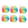 Shower Ball Puff Loofash Mesh Balls Sponge Pads Exfoliating Bath Sponge for Spa Massage Skin Random Color 6pcs view 1