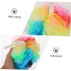 Shower Ball Puff Loofash Mesh Balls Sponge Pads Exfoliating Bath Sponge for Spa Massage Skin Random Color 6pcs view 3