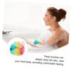 Shower Ball Puff Loofash Mesh Balls Sponge Pads Exfoliating Bath Sponge for Spa Massage Skin Random Color 6pcs view 4