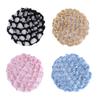 Beaupretty 4pcs Elastic Hair Ruffles Hair Bun Cover for Dancers Ballet Includes and Colors Secure and Elegant for Parties and Gymnastics view 1