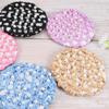 Beaupretty 4pcs Elastic Hair Ruffles Hair Bun Cover for Dancers Ballet Includes and Colors Secure and Elegant for Parties and Gymnastics view 4