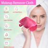 BloomSesame Makeup Remover Cloths for Face, Eye, Lips - Reusable Makeup Remover Pads Soft Microfiber Facial Cleansing Cloths 6 x 12 inch 12 Pack (Dark Pink) view 2