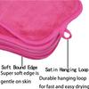 BloomSesame Makeup Remover Cloths for Face, Eye, Lips - Reusable Makeup Remover Pads Soft Microfiber Facial Cleansing Cloths 6 x 12 inch 12 Pack (Dark Pink) view 3