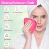 BloomSesame Makeup Remover Cloths for Face, Eye, Lips - Reusable Makeup Remover Pads Soft Microfiber Facial Cleansing Cloths 5 x 5 inch 12 Pack (Dark Pink) view 2