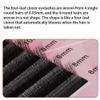 3D/4D/5D W Type Eyelash Extension 4D Curl Premade 0.05mm C Curl Individual Eyelashes 8-12mm Hybrid Artificial Mink Eyelashes Automatic Bloom Eyelashes(12mm, 4D W-Shape-0.05-C) view 4