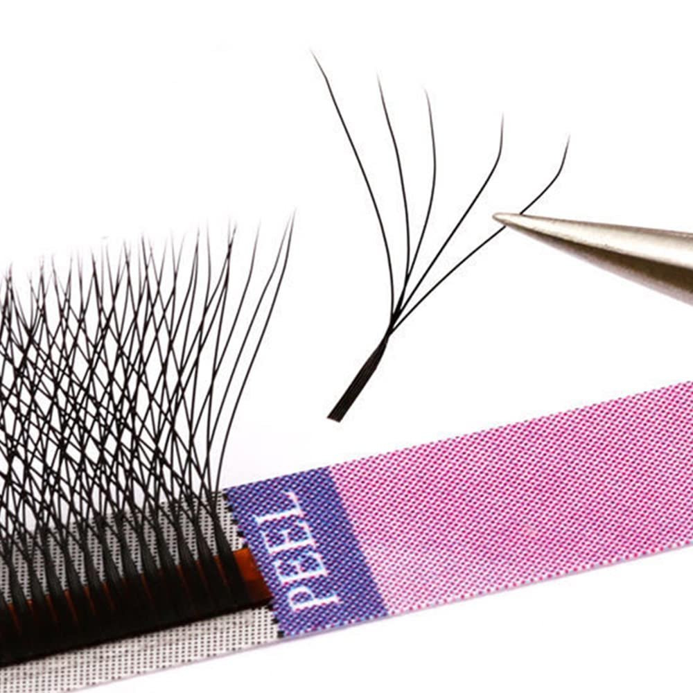 3D/4D/5D W Type Eyelash Extension 5D Premade Fans 0.05mm C Curl Individual Eyelashes 8-12mm Hybrid Artificial Mink Eyelashes Automatic Bloom Eyelashes(5D W-Shape-0.05-C 12mm)