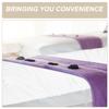 DOITOOL Waterproof Massage Table Cover with Face Hole Fitted Bed Cover Oil-Resistant Spa Sheet 75X28 Inch White Professional Massage Bed Protector view 2