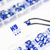 qiipii 4080Pcs Blue Nail Rhinestones Flatback Royal Blue Sapphire Round Beads K9 Glass Gems Stones Nail Art Gems Diamonds jewels Nail Art Charms Supplies for Nails Face Eyes Makeup DIY Crafts Clothes view 4