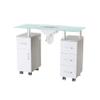 DERMALOGIC Manicure Table GLASGLOW Light Wood Salon Nail Table Salon Furniture & Equipment view 1