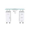 DERMALOGIC Manicure Table GLASGLOW Light Wood Salon Nail Table Salon Furniture & Equipment view 3