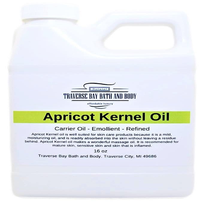 Apricot Kernel Oil 16 oz., Safety sealed container, Soap making, lotion, creams, massage oil, bath, beauty, lip balm