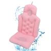 and Blue Bathtub Cushion, Soft Breathable Folding Headrest Back Support for Home and Salon, Bath Pillow Cushion for Adults Spa () view 1