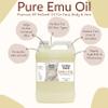 Emu Oil Bulk - 1 Gallon Pure & All Natural Refined Australian Emu Oil for Face, Skin and Hair - Great for Sensitive Skin and Hair Growth - For Scars and Piercings - High in Omega 3,6 and 9 Fatty Acids view 3