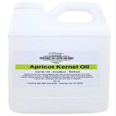 Apricot Kernel Oil 64 oz. Safety sealed container, Soap making, lotion, creams, massage oil, bath, beauty, lip balm