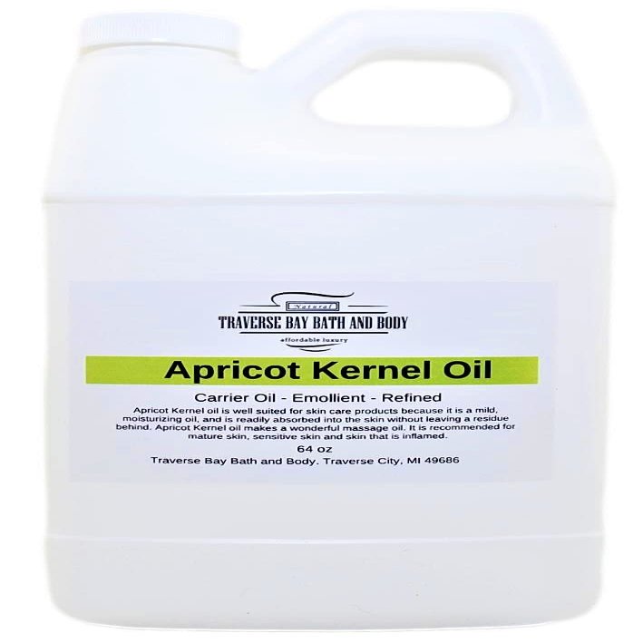 Apricot Kernel Oil 64 oz. Safety sealed container, Soap making, lotion, creams, massage oil, bath, beauty, lip balm