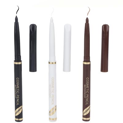 Beard Filler Pen, 3 Pieces Beard Contour Pencils, Enhance and Color Facial Hair (White, Black, Brown)