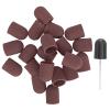 Nail Drill Bits Kit, Sanding Drill Heads for Manicure Pedicure Nail Art, Polishing Grinding Sanding Bands Set, 16 x 25mm Brown view 4
