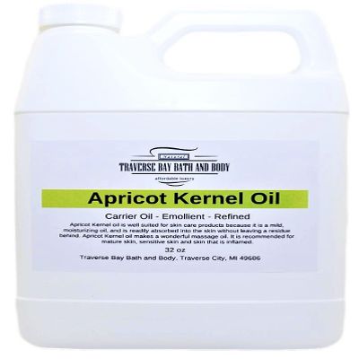 Apricot Kernel Oil 32 oz., Safety sealed container, Soap making, lotion, creams, massage oil, bath, beauty, lip balm