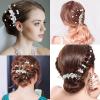 Geosar 9 Pcs Wedding Hair Accessories Pearl Hair Pins Women Vintage Hairs Piece Bridal Accessories for Bride Bridesmaids(Silver,Elegant Style) view 4