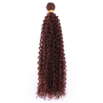 100 Gram 1 Piece Kinky Curly High Temperature Synthetic Hair Extensions Hair Weaving #33 22inches