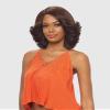 VANESSA Top Super Wider C-Side Part Medium Length Flipped End Style Heatwave Synthetic Wig - TOPS WC PENDA (56) view 1