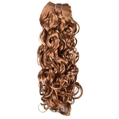 1PCS Synthetic Natural Wave Hair Extensions 18"-24" Weave Bundles With Double Weft Sew In Hair Weaving For Women Blonde #27 20inches